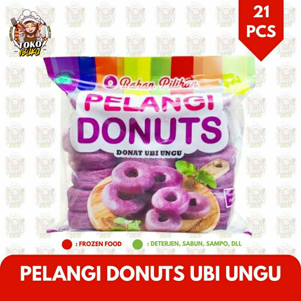 

PELANGI DONUTS UBI UNGU ISI 21 PCS