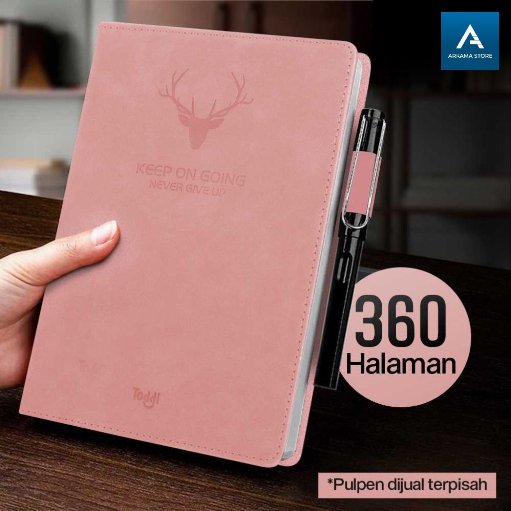 

buku catatan aesthetic kerja harian srebaguna notebook diary cover kulit a5
