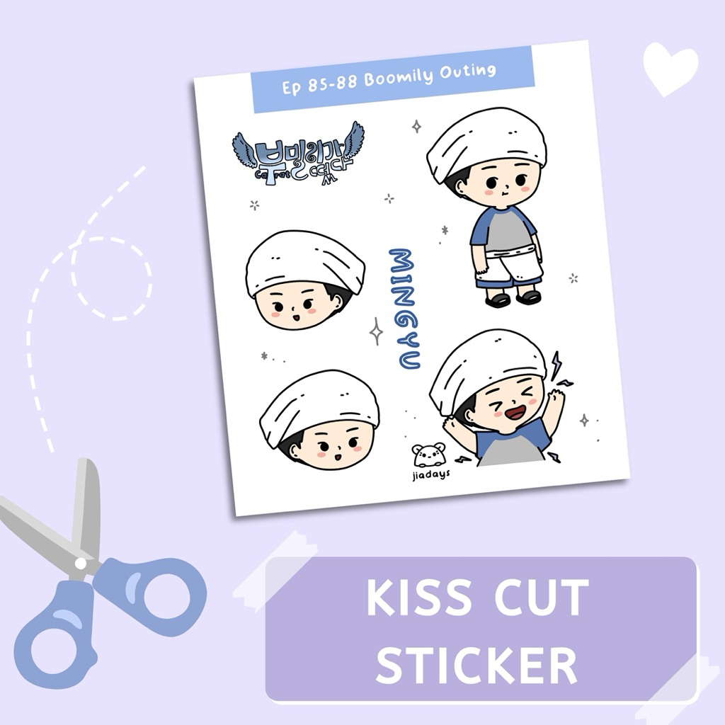 

Cetak Custom Sticker Kiss Cut Sticker Sheet A4 | Sticker Vinyl | Glossy Doff Glitter Holographic | KPOP ANIME