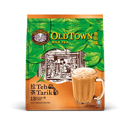 

Old Town Oldtown Instant 3in1 Premix Milk Tea / Teh Tarik 13 x 30 Gram