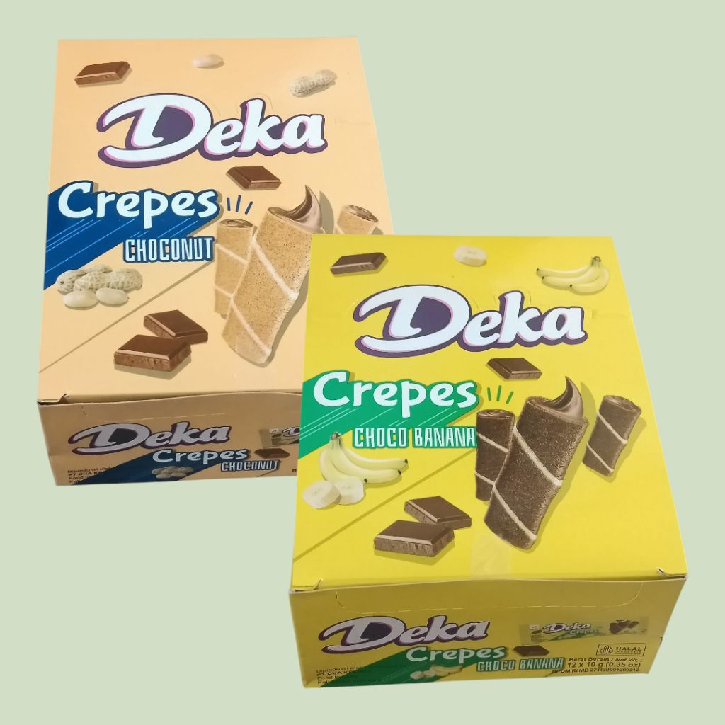 

Dua Kelinci Deka Crepes ChocoNut & Banana Snack [12 pcs/box]