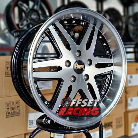 Velg R17 5X114,3 Ertiga Innova HRV Xpander Velg Mobil HSR OKAYAMA Ring 17 Lebar Belang