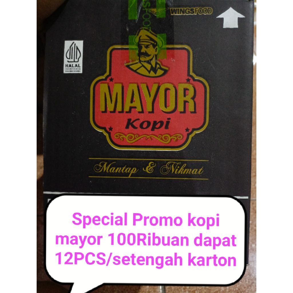 

KOPI MAYOR Paket 100ribuan dapat 12Pcs/setengah karton. kemasan 120grm