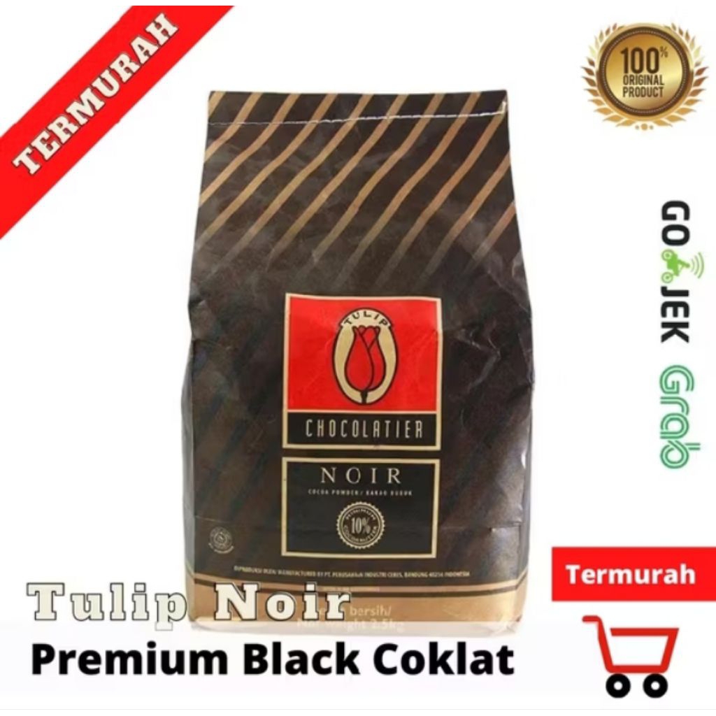 

COKLAT BUBUK NOIR TULIP KEMASAN 250GR REPACK/ TULIP
