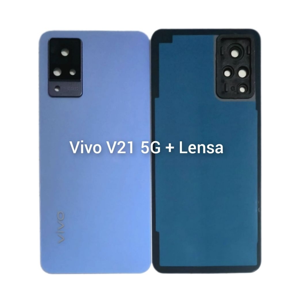 Backdoor - Backcover + Lensa VIVO V21 5G (Bahan Kaca/Glass)
