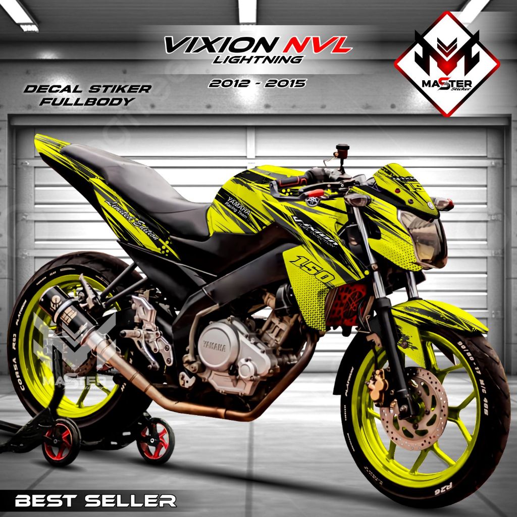 Decal Sticker Vixion Lightning NVL Full Body Stiker 2012 2013 2014 2015 Motor Yamaha Variasi Modifik