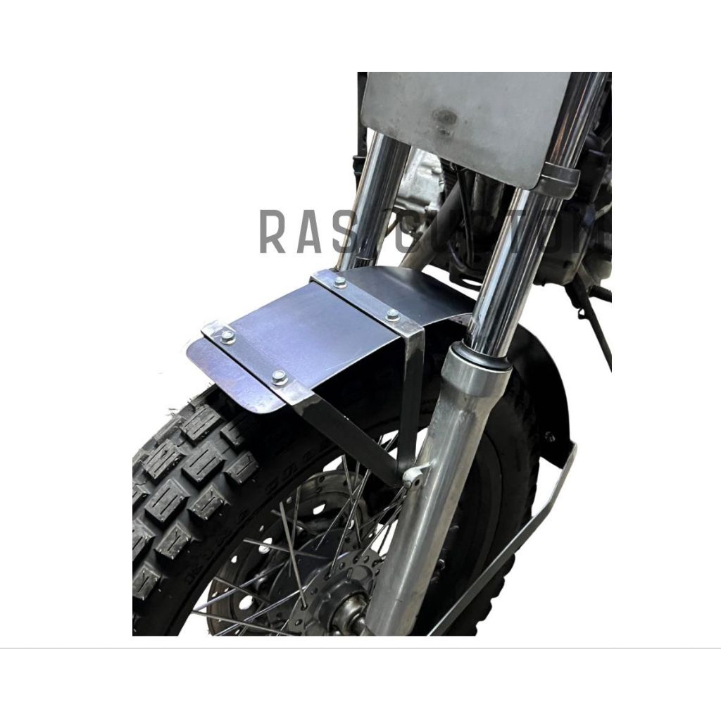 Spakbor depan flat tracker / scrambler / british