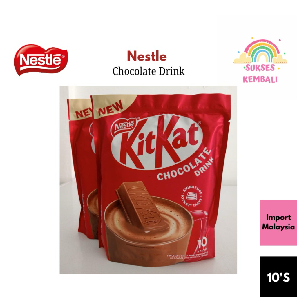 

Nestle Kitkat Chocolate drink isi 10 Sachet Imprt Mly