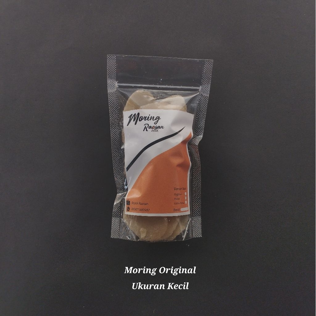 

Moring original Raosan snack (ukuran kecil)