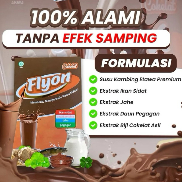 

Susu Flyon COKLAT Susu Penggemuk Badan Dan Penambah Nafsu Makan Original Vitamin Penggemuk Badan Herbal