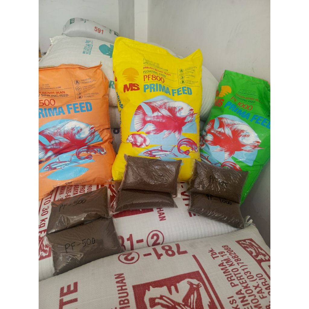 ( 1/2 Kg ) Pakan Ikan, Pelet Apung PF - 500, PF - 800, PF - 1000. Berat 500 gram. "ORIGINAL"