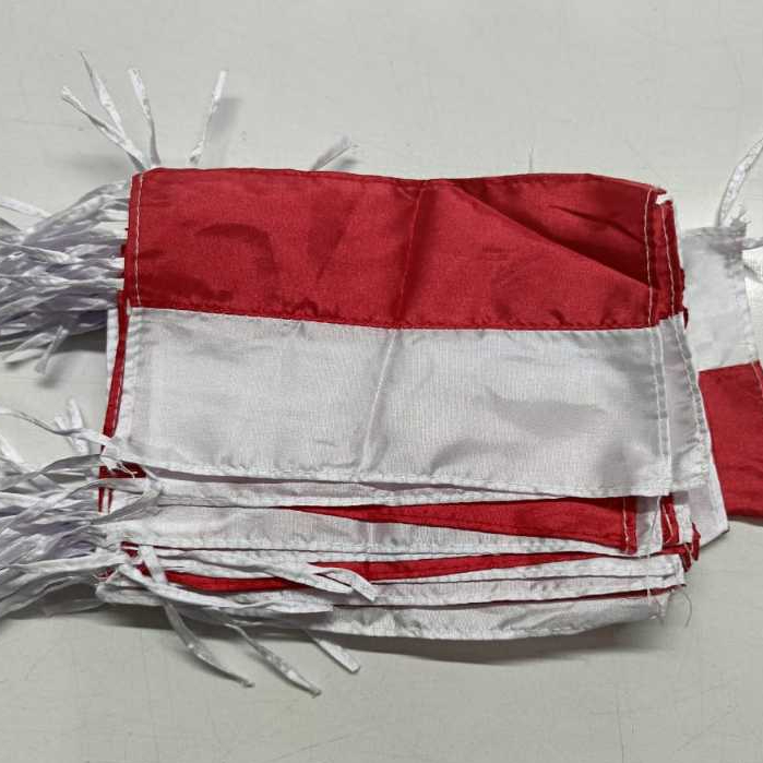 Bendera Merah Putih Kain Kecil isi 10