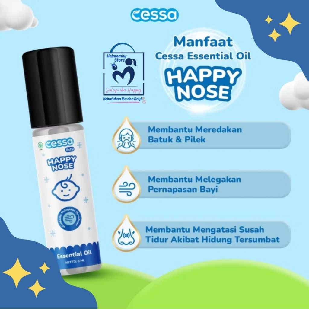 Cessa Baby Happy Nose, Cessa biru bayi, cessa baby flu dan batuk, obat oles cessa biru