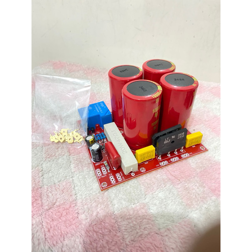 PSU softstart+4 elco 80volt/100.000 uf siap pakai