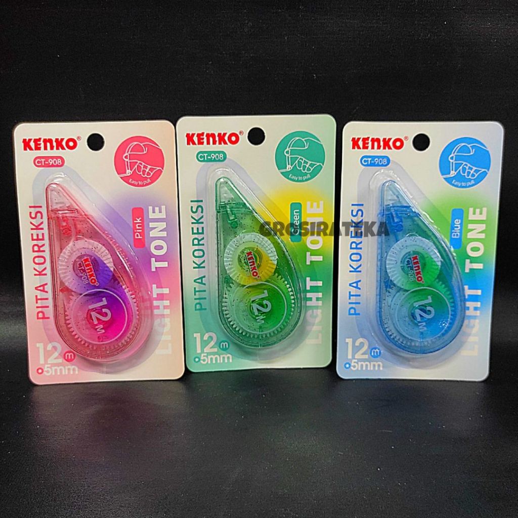 

CORRECTION TAPE, TIPE X KERTAS CT 908 KENKO
