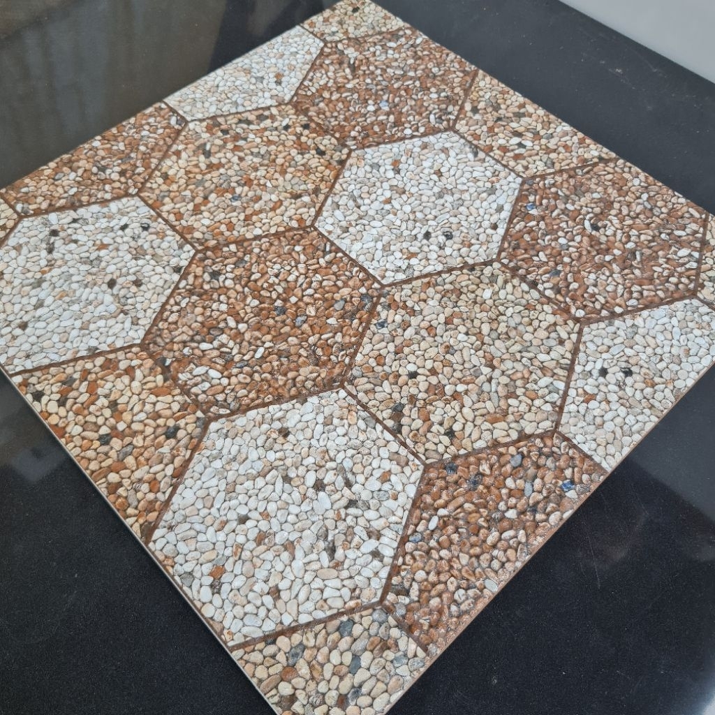 keramik 40x40/keramik kasar/keramik garasi/keramik teras/keramik batu batu/keramik hexagonal/keramik