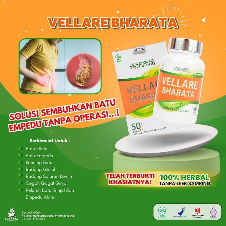 VELLARE Bharata Obat Penghancur BATU GINJAL BATU EMPEDU Hancur Tanpa Operasi