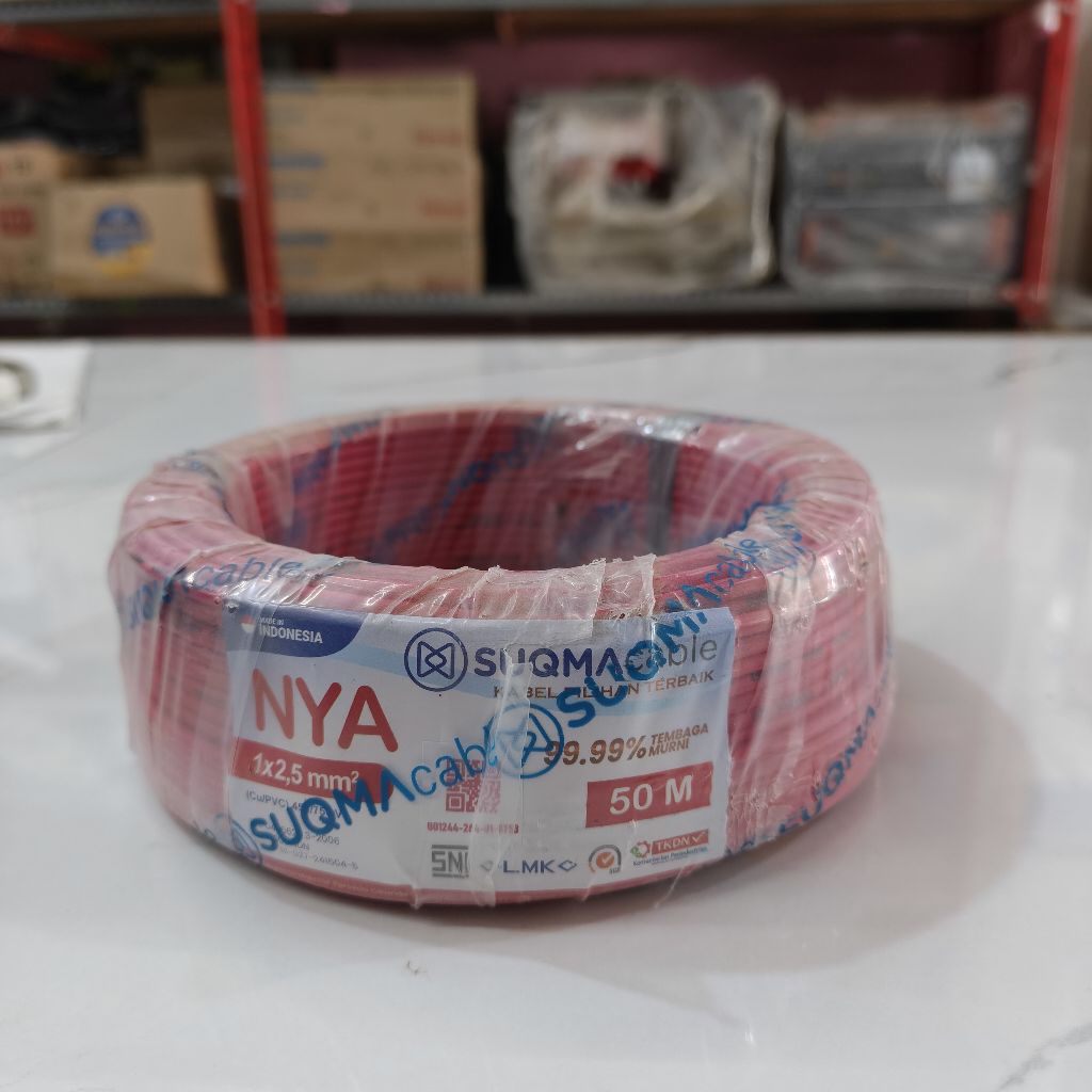 Kabel Tunggal NYA Suqma 1x2,5 mm 50 Meter