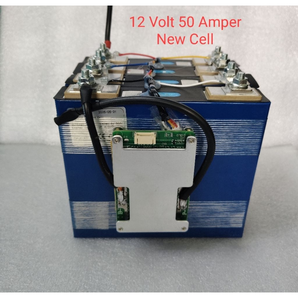 Batrai lifepo4 12v 50Amper  Dengan BMS 120A Baru
