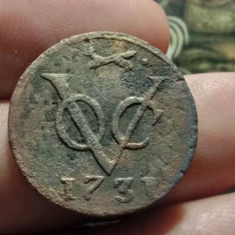 koleksi koin kuno voc 1731 mintmark fox gelderland