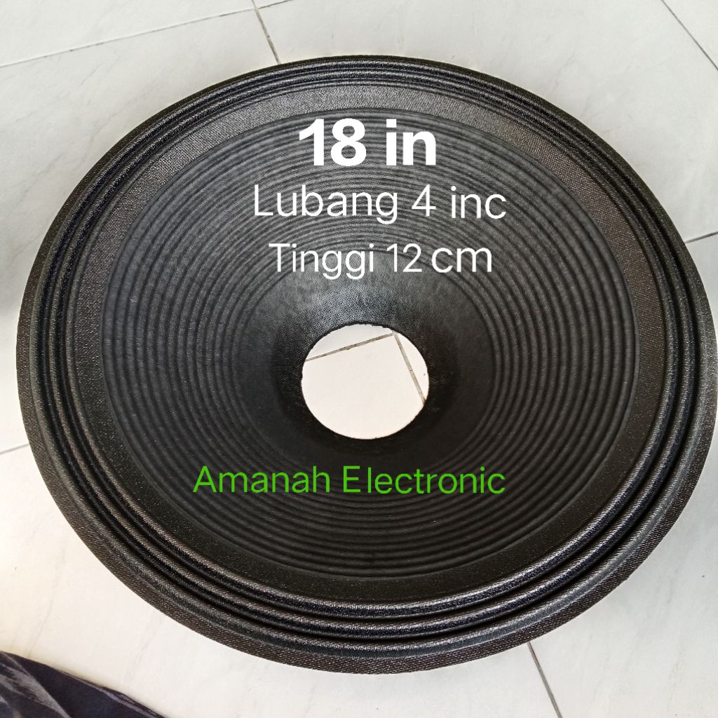 

daun kertas speaker 18 in Ring3 L4 inc T 12 cm