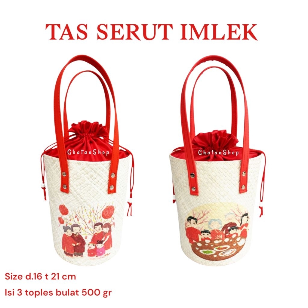 

TAS HAMPERS IMLEK | 3 TOPLES BULAT 500 Gr