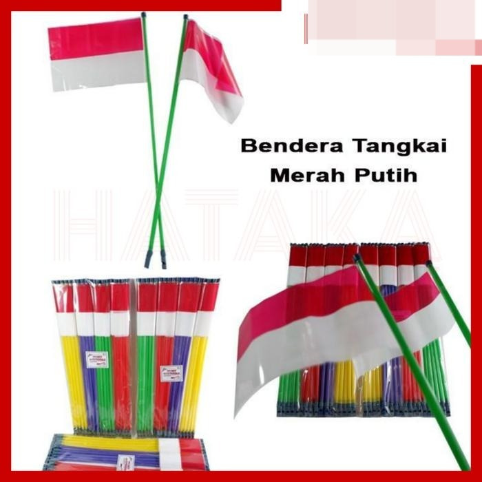 

BENDERA MERAH PUTIH PLASTIK TONGKAT / BENDERA MERAH PUTIH PLASTIK + PLUIT + STICK