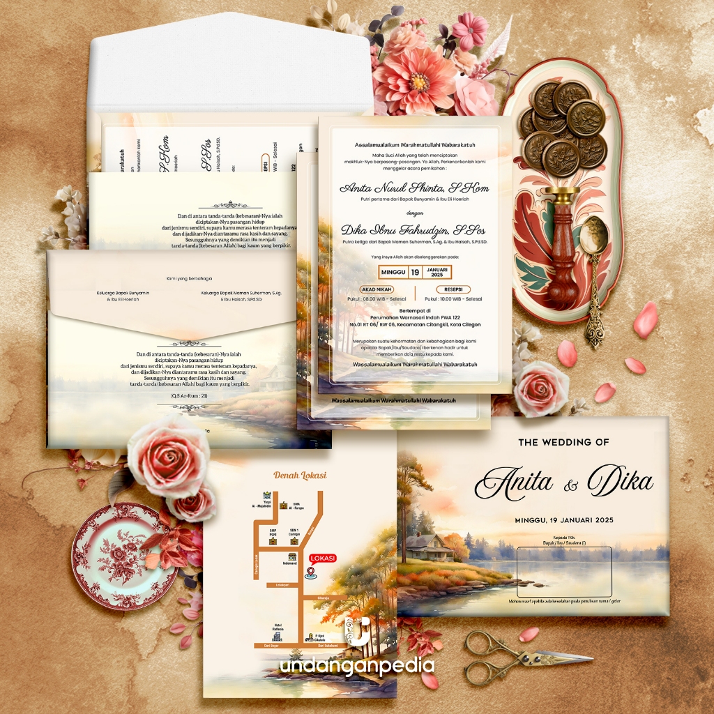 

HARDCOVER LANDSCAPE + AMPLOP . FREE WEBSITE INVITATION . UNDANGAN PERNIKAHAN HARD COVER TEBAL UNIK MEWAH VINTAGE MURAH HDL31