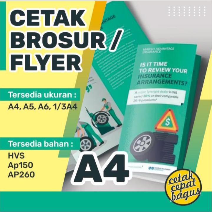 

Brosur/Cetak Brosur/Flyer - A4 21x30 (1 Sisi ) |Murah|Colour/Warna