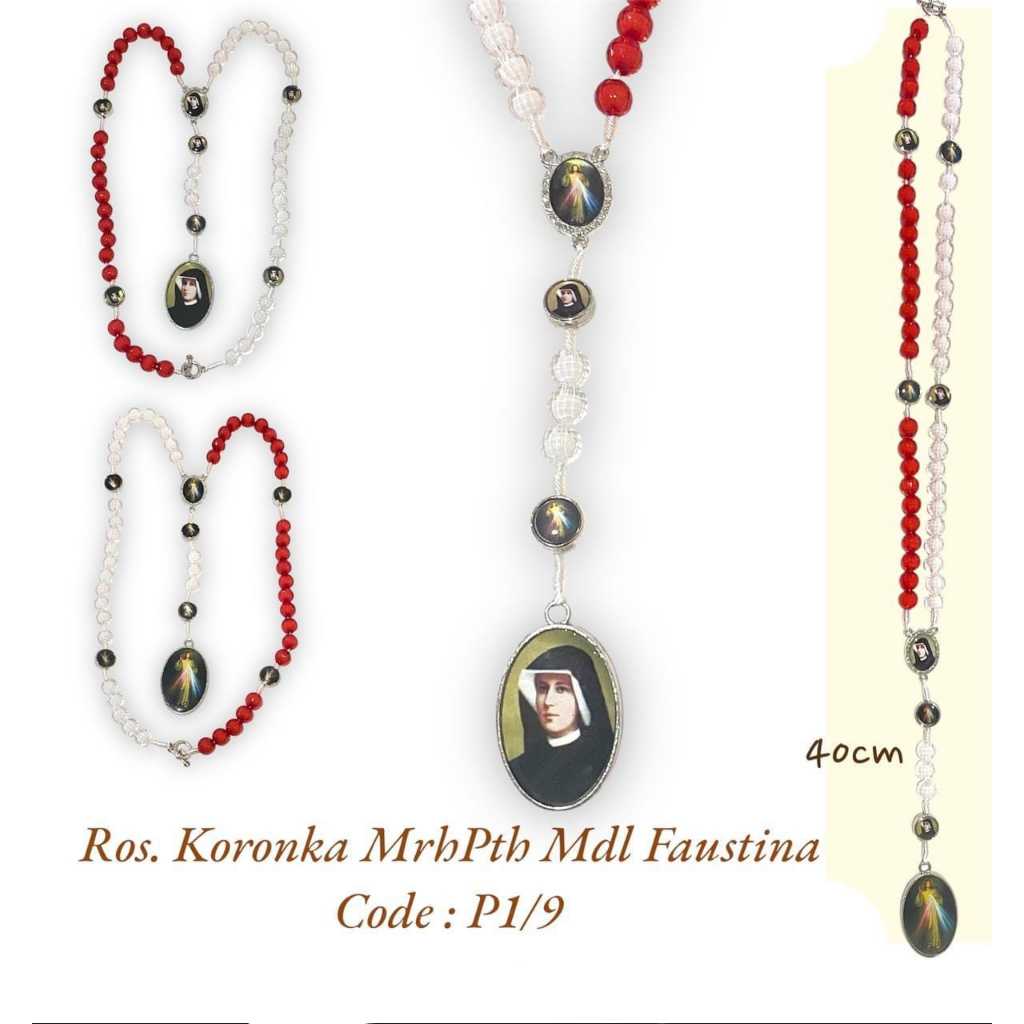 Rosario Koronka Merah Putih/Rosario Kerahiman/Katolik