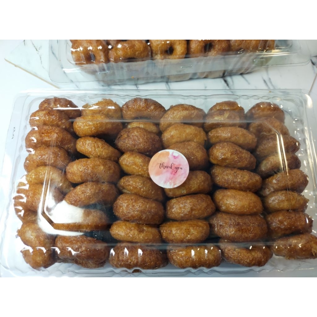 

KUE CINCIN GULA MERAH 80PCS KEMASAN MIKABOX