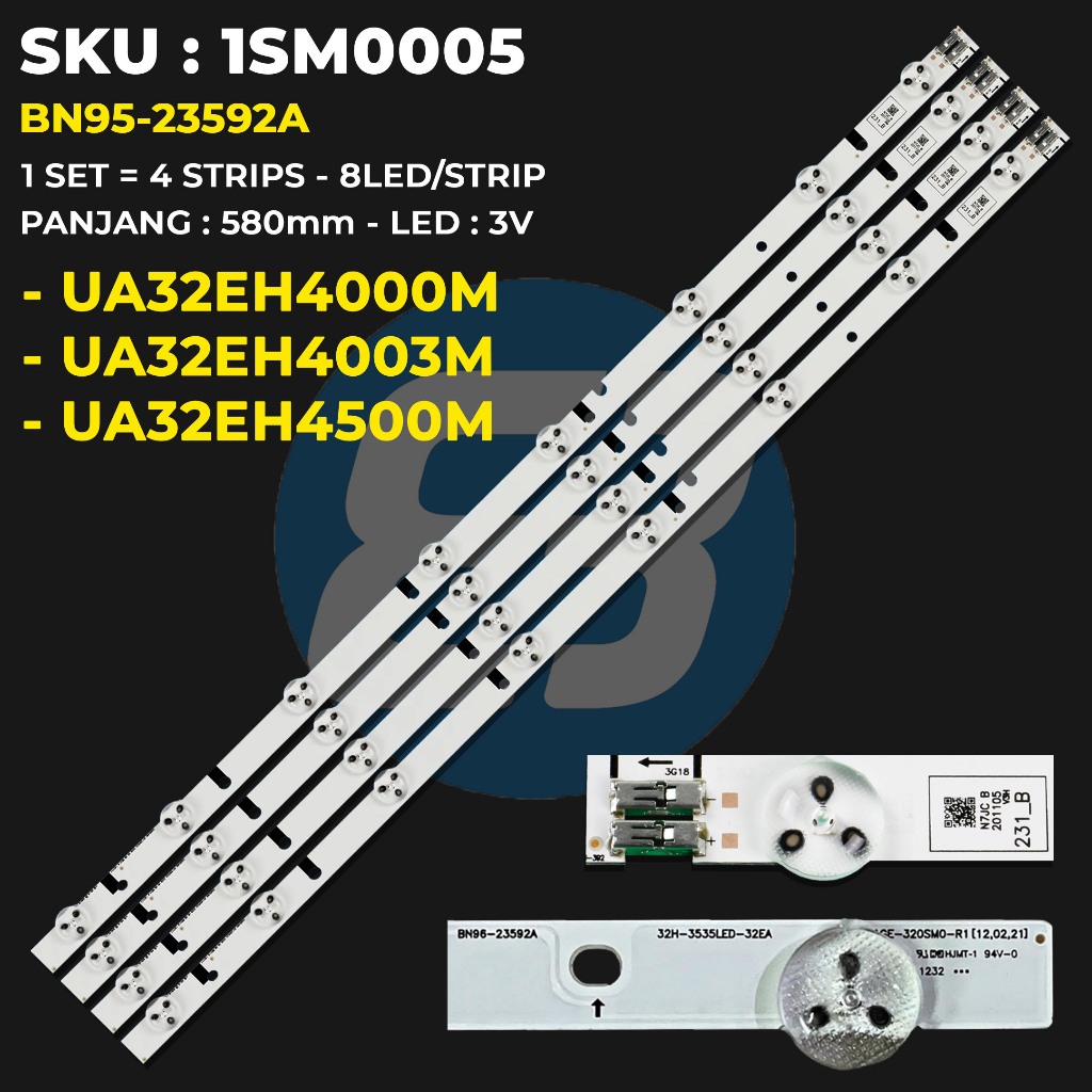 Backlight TV SAMSUNG 32 Inch UA32EH4000 UA32EH4003 UA32EH4500