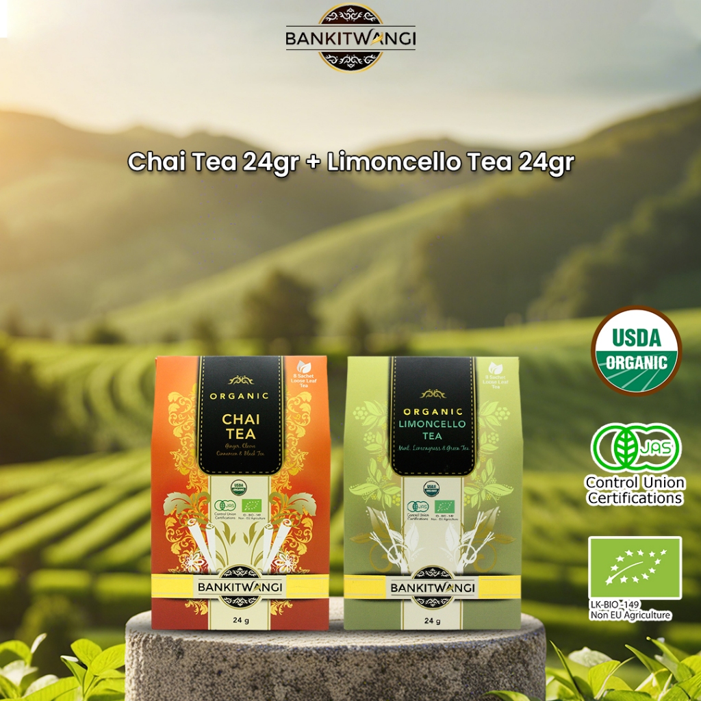 

Pakeet Bundling Bankitwangi Organic Chai Tea 24gr + Limoncello 24gr