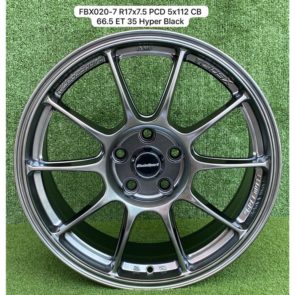 Velg Mobil TC105N Ring 17x7.5 PCD 5x112 ET 35 Hyper Black