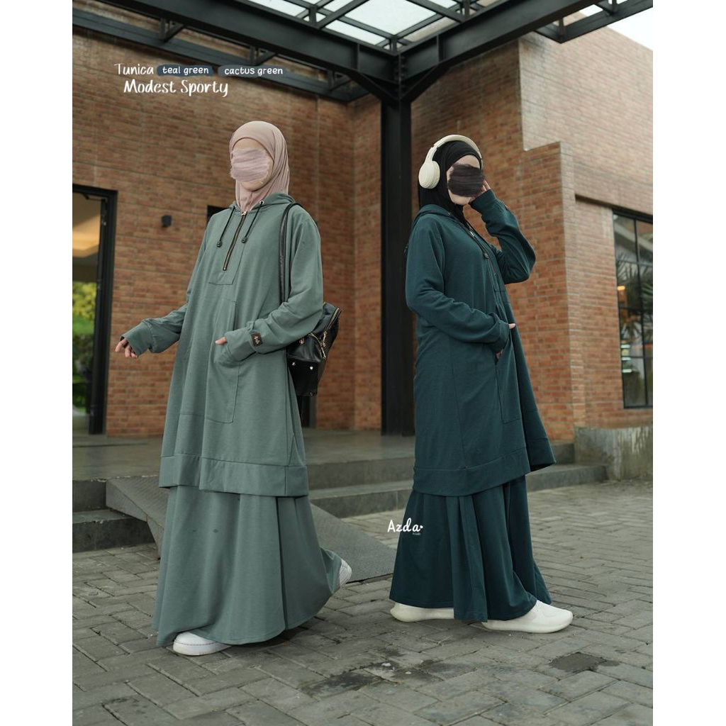 Tunika & abaya sporty by Azda | Baju olah raga muslimah | Tunik olah raga muslimah