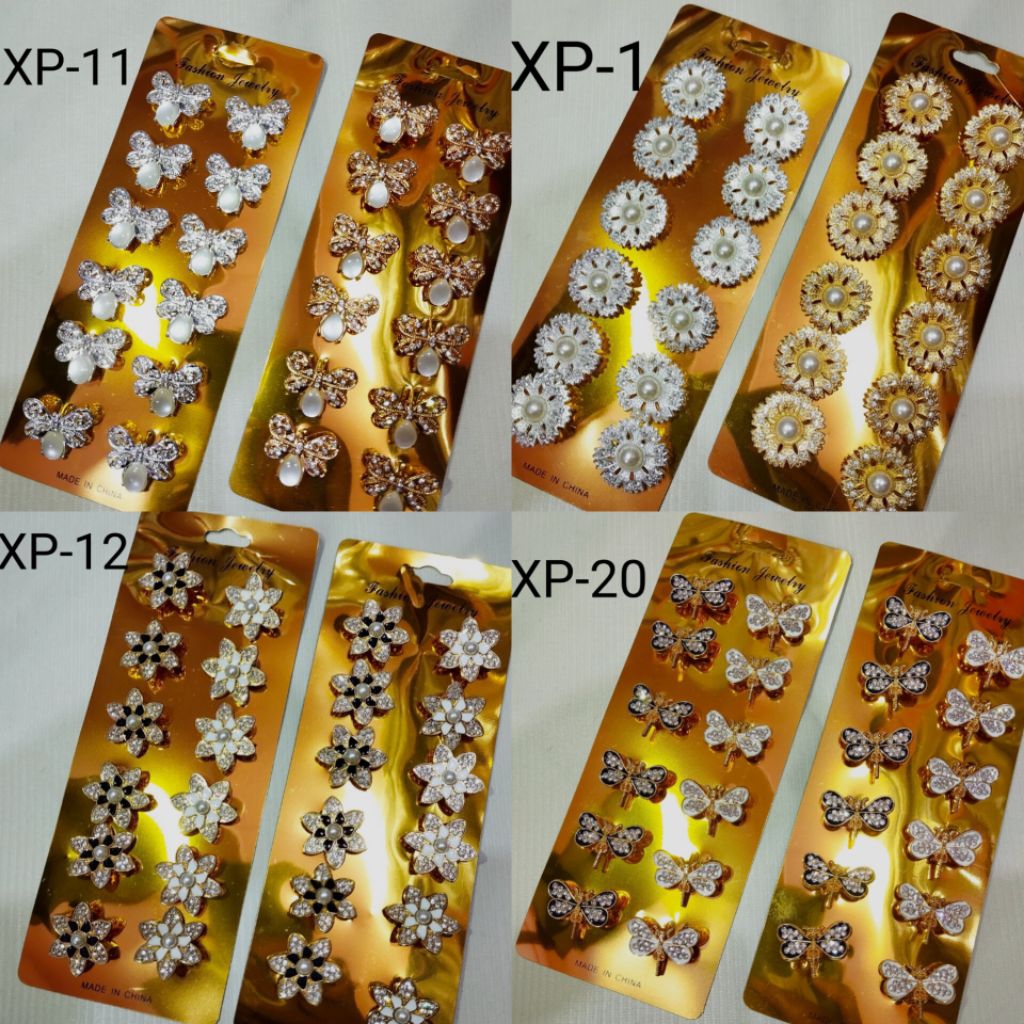 Bros Dagu Hijab / Bros dada lusinan / Bros dada mini motif / Bros  motif elegan / Grosir Bros lusina