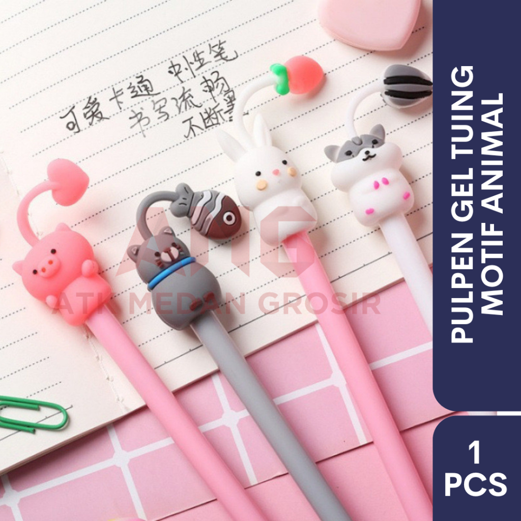 

PULPEN GEL PENA MOTIF ANIMAL 0.5 MM LUCU KARAKTER HEWAN