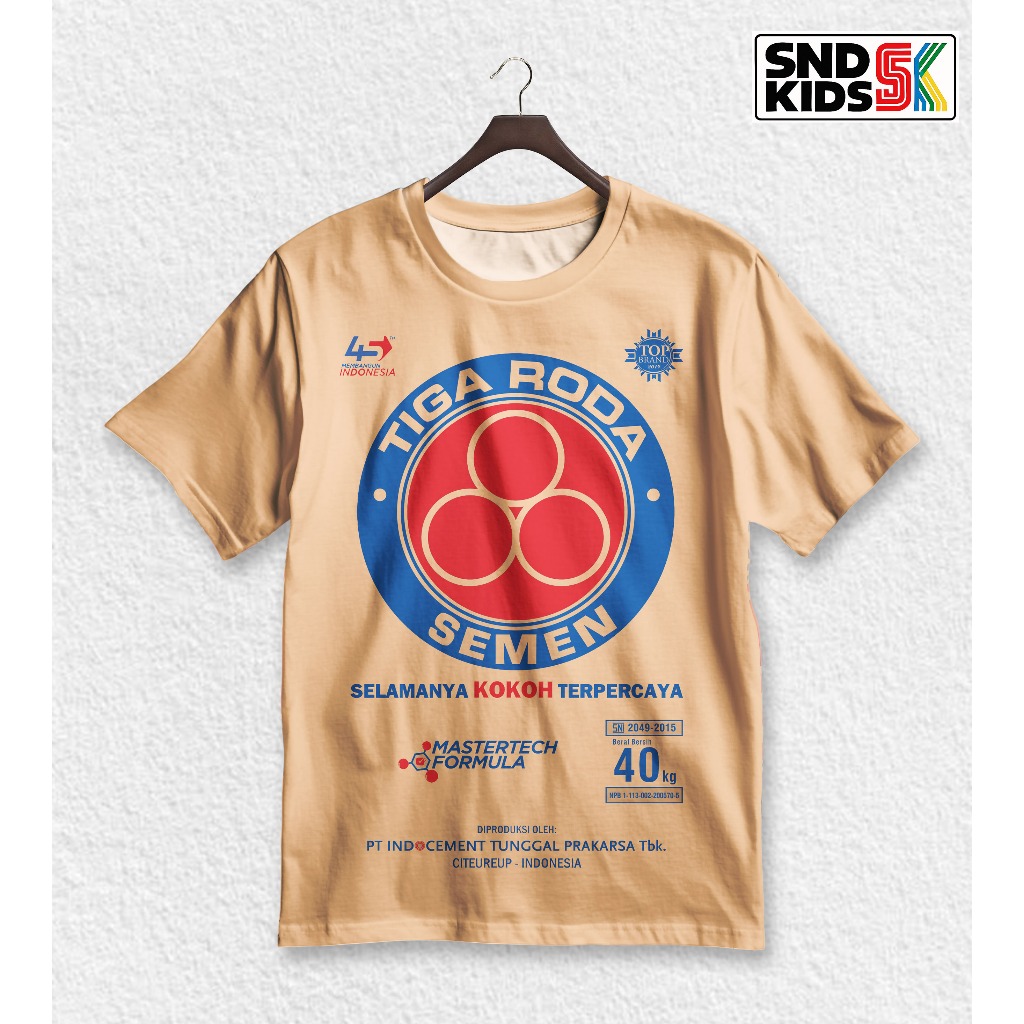 SND Kaos Fullprint Semen Tiga Roda Logo Ikonik | SS-KSTiga Roda