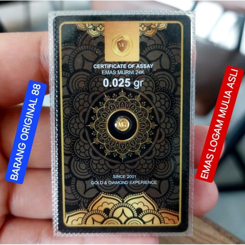 TOKO GOLD SILVER JAKARTA BUKA 24 JAM MINIGOLD 0.025 GRAM ORIGINAL MURNI EMAS PASTI ASLI 999 MINI GOL