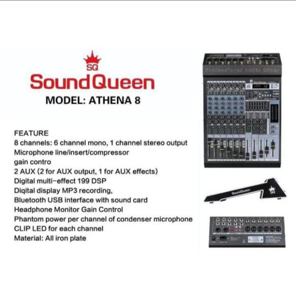 Mixer Soundqueen ATHENA 8 Channel ORIGINAL