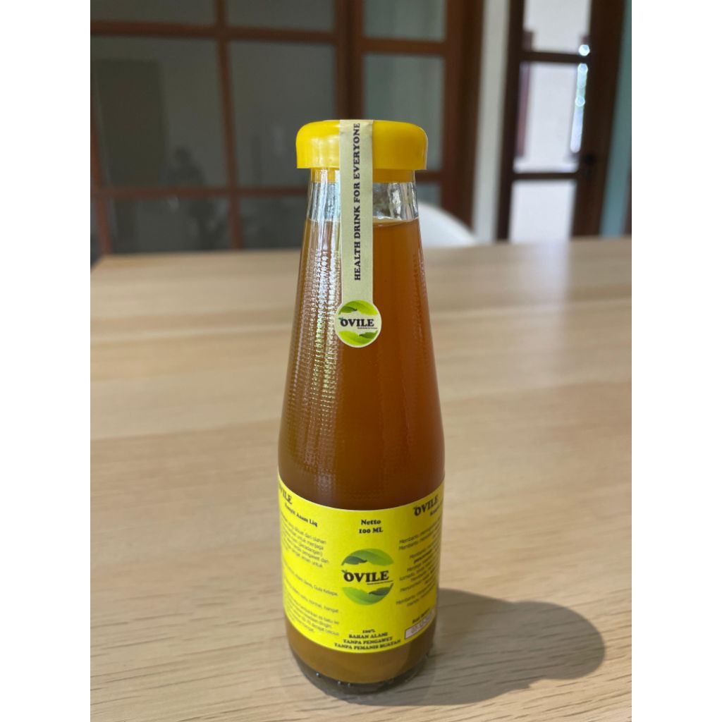

OVILE Kunyit Asam Liq Ekstrak Induk Kunyit Kemasan Botol 100 ML
