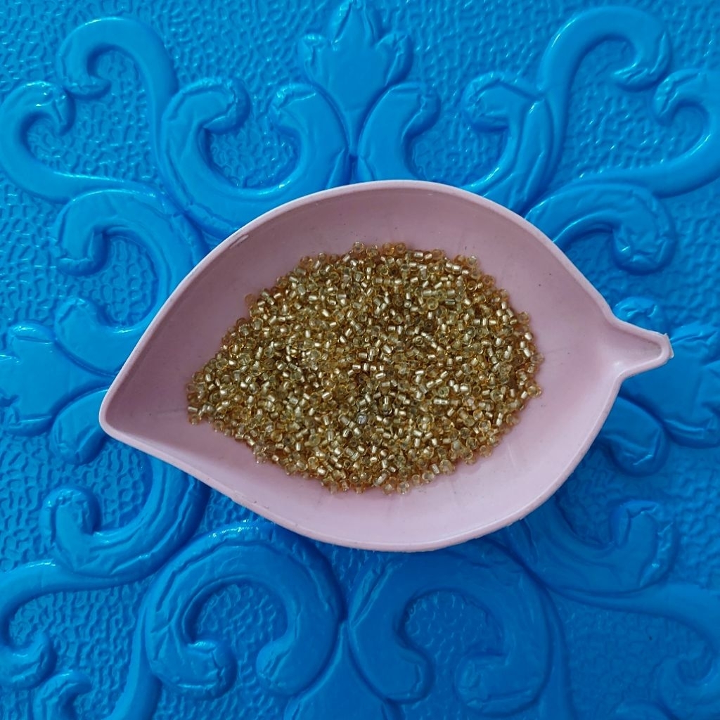 Manik pasir bening / mote pasir 2 mm untuk payet baju pesta, kebaya, assessoris kalung, gelang,bross
