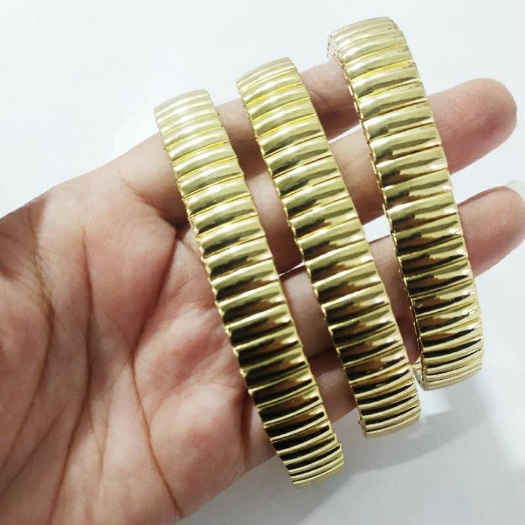 Rantai Jam Tangan Classic gold 12mm, 14mm & 16mm