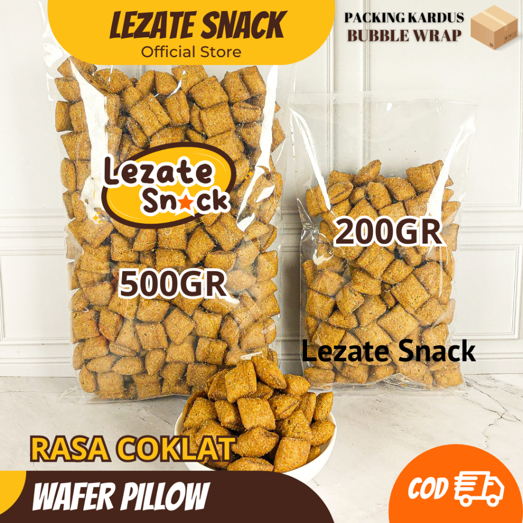 

Pillow Snack Coklat 500GR Kiloan Murah Enak Renyah Manis / Snack Bantal Keju Coklat Pillows Snack Coklat Oishi Ciki Asin Lezate SNACK