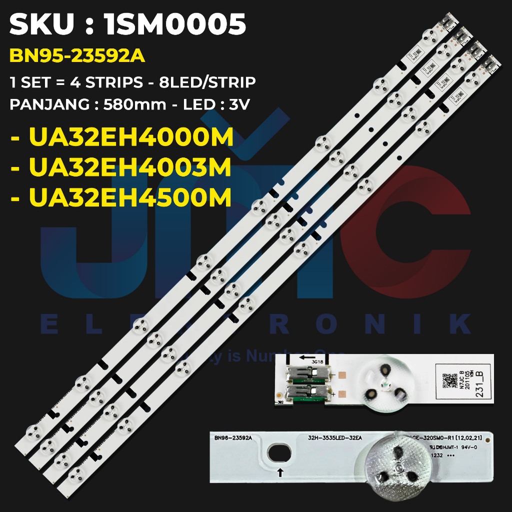 Backlight TV SAMSUNG 32 Inch UA32EH4000 UA32EH4003 UA32EH4500