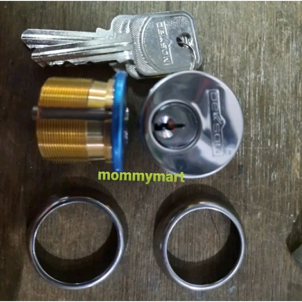 Silinder Kunci Bulat Kusen Pintu Kaca Aluminium Dekkson Dekson Original