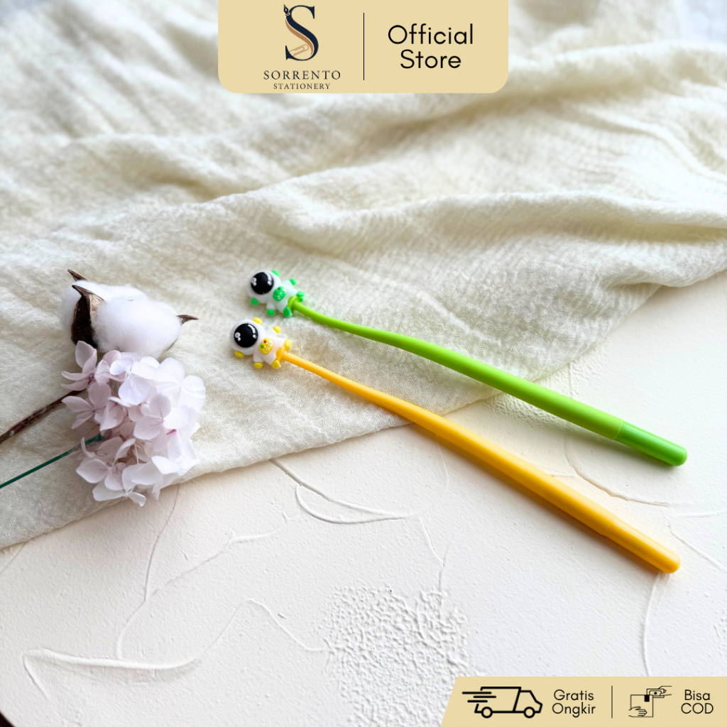 

Pulpen Goyang Astronot 3D - Pen Gel Lentur Karakter