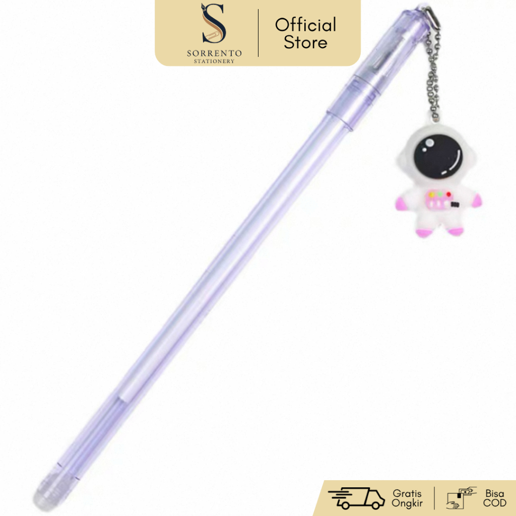 

Pulpen Gel Gantungan Astronot 3D - Pen Karakter Angkasa
