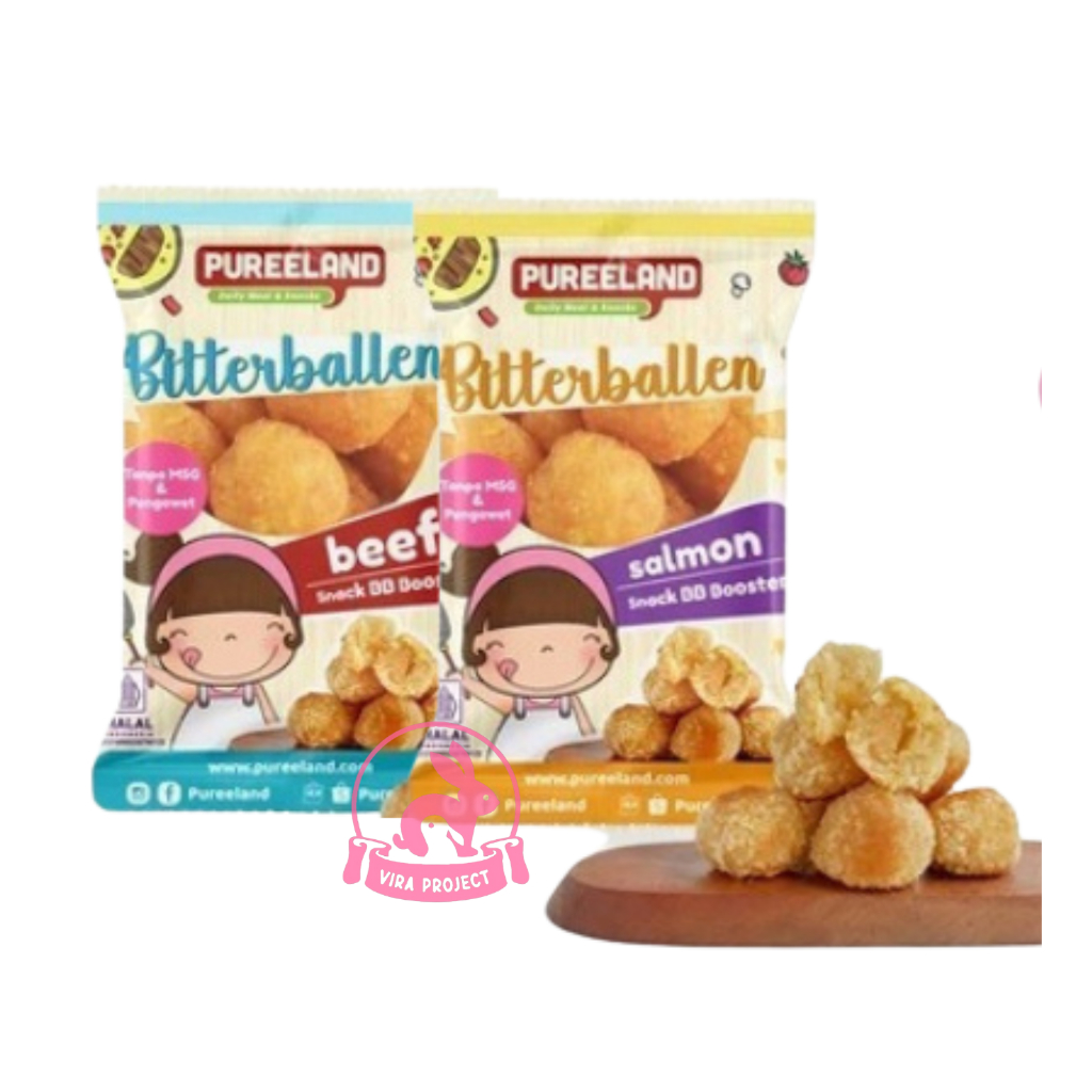 

PUREELAND FROZEN BITTERBALLEN CHEESE - BOLA KENTANG NO MSG LAUK SIAP SAJI FINGER FOOD