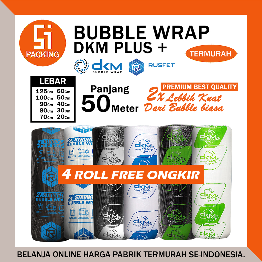 

Plastik Bubble Wrap 125cm X 50m Dkm Plus Bubblewrap Packing 40cm 30cm 20cm 50cm 60cm 70cm 80cm 90cm 100cm x 50m Roll